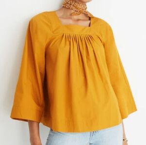 Madewell Square Neck Swing Pleasant Top sz S